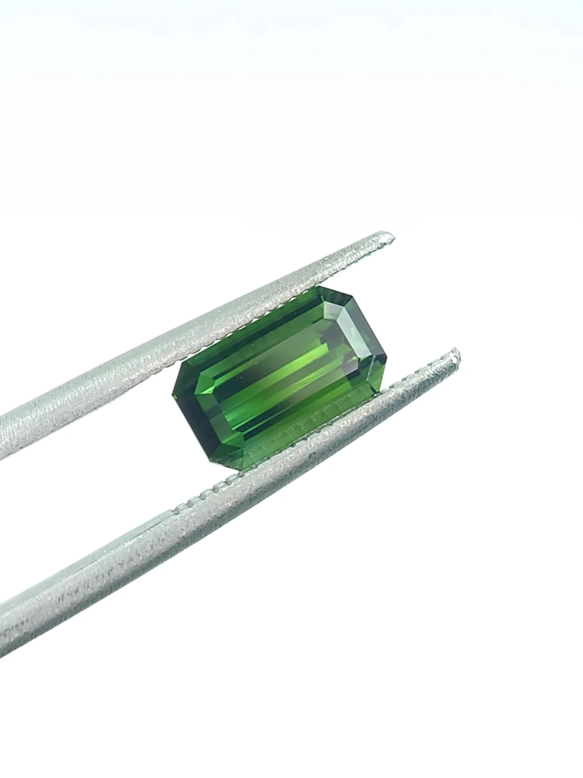 1.50ct Natural Green Tourmaline Ascher Cut Loose Gemstone  From Afghanistan