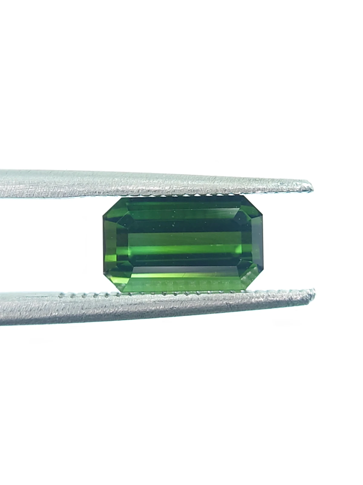 1.50ct Natural Green Tourmaline Ascher Cut Loose Gemstone  From Afghanistan