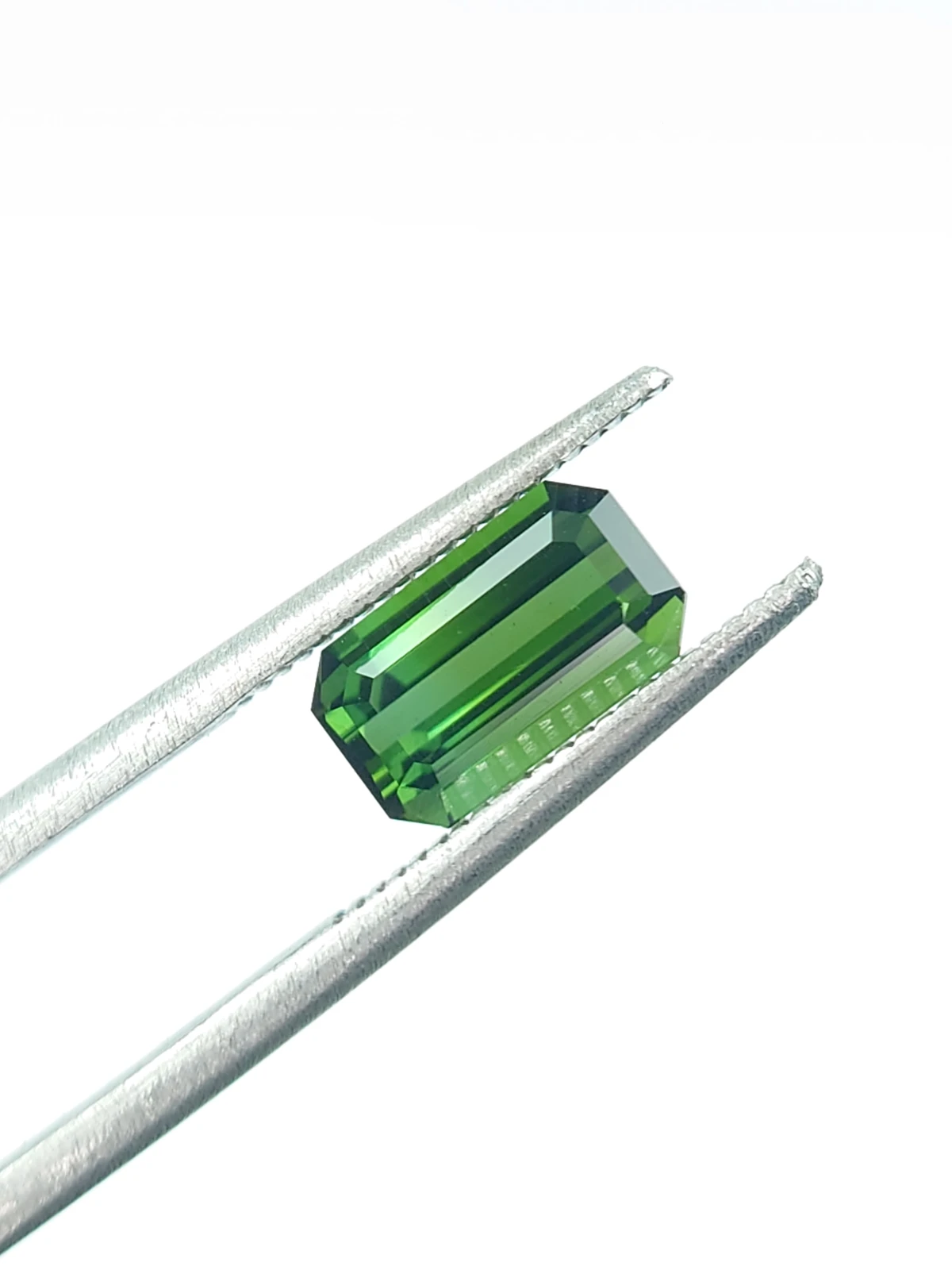 1.50ct Natural Green Tourmaline Ascher Cut Loose Gemstone  From Afghanistan