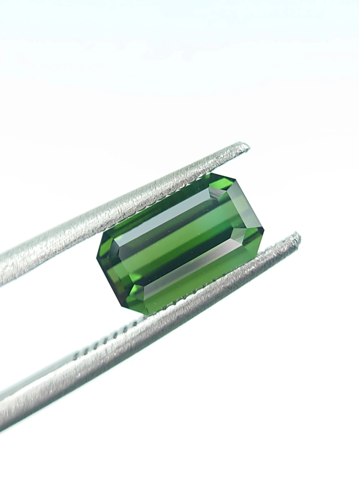 1.50ct Natural Green Tourmaline Ascher Cut Loose Gemstone  From Afghanistan