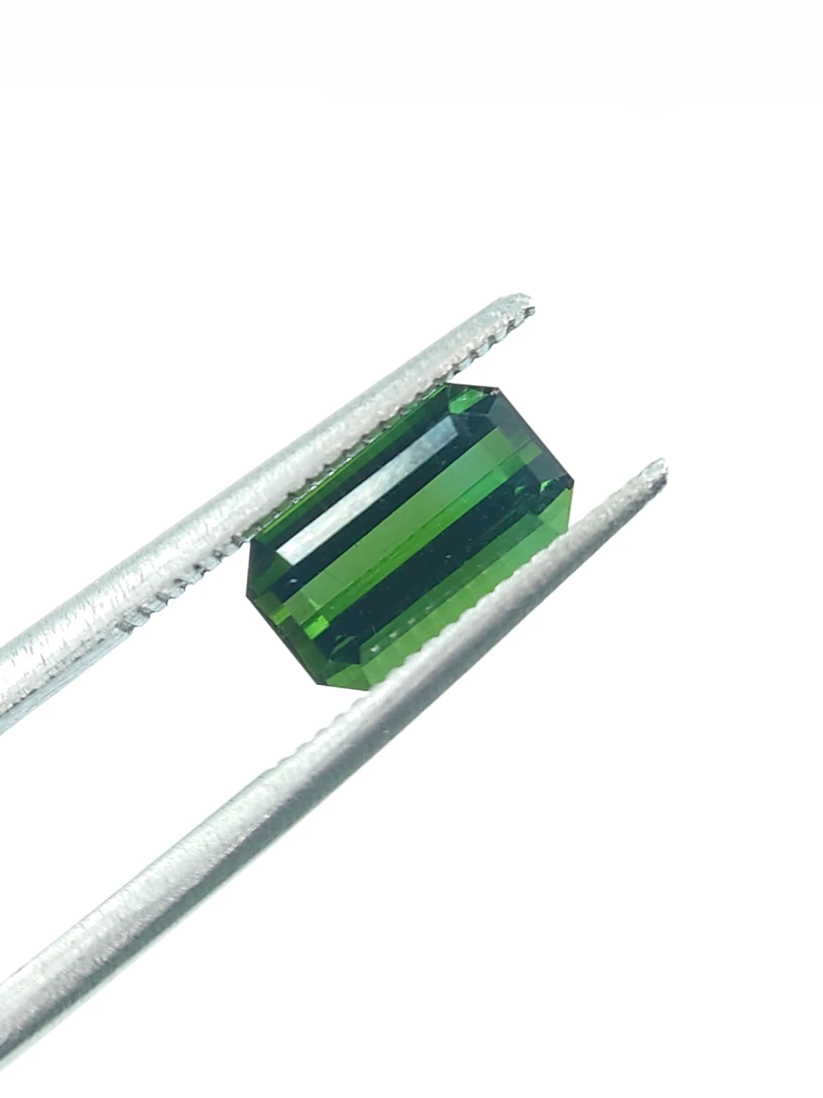 1.50ct Natural Green Tourmaline Ascher Cut Loose Gemstone  From Afghanistan