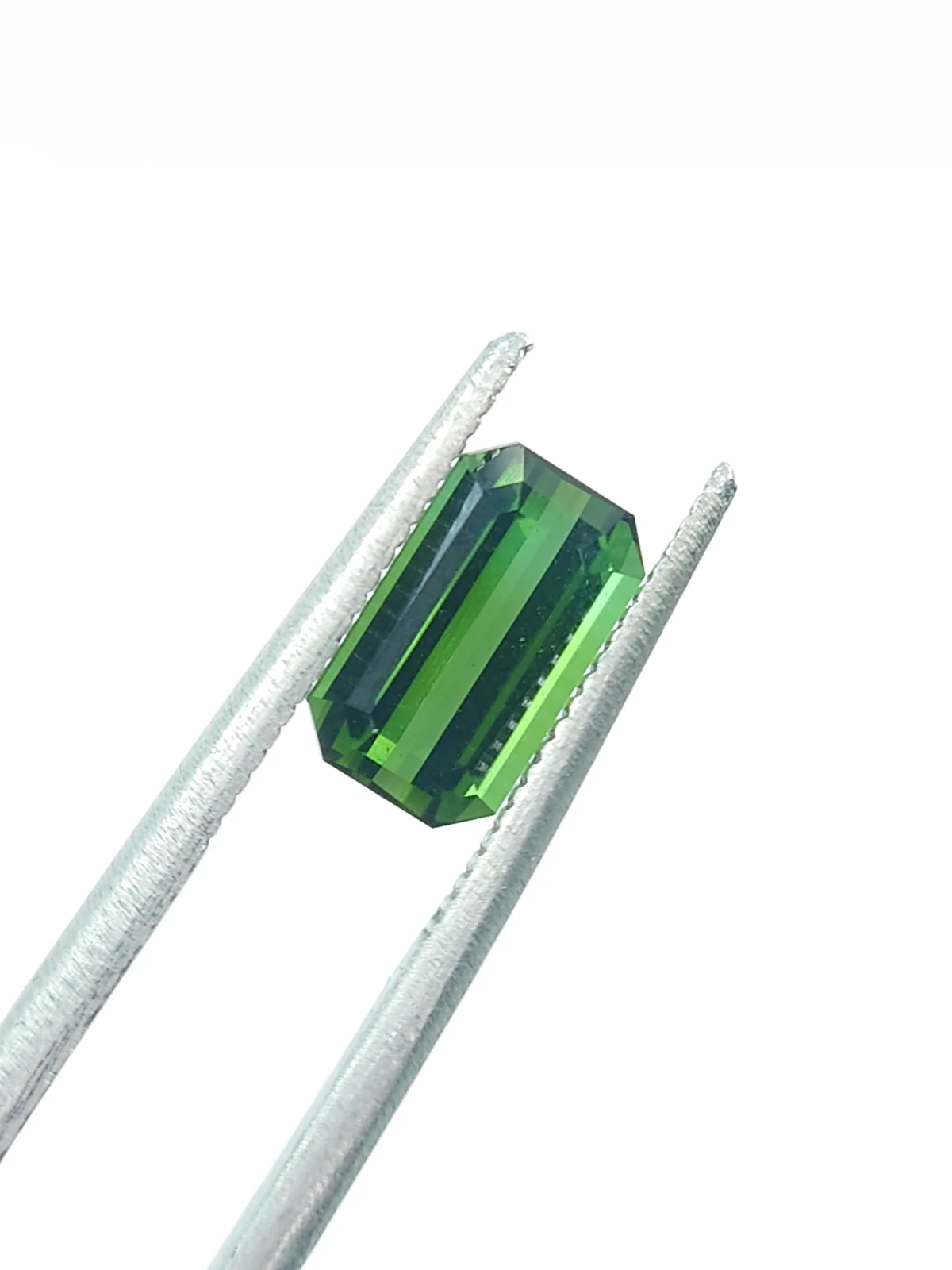 1.50ct Natural Green Tourmaline Ascher Cut Loose Gemstone  From Afghanistan