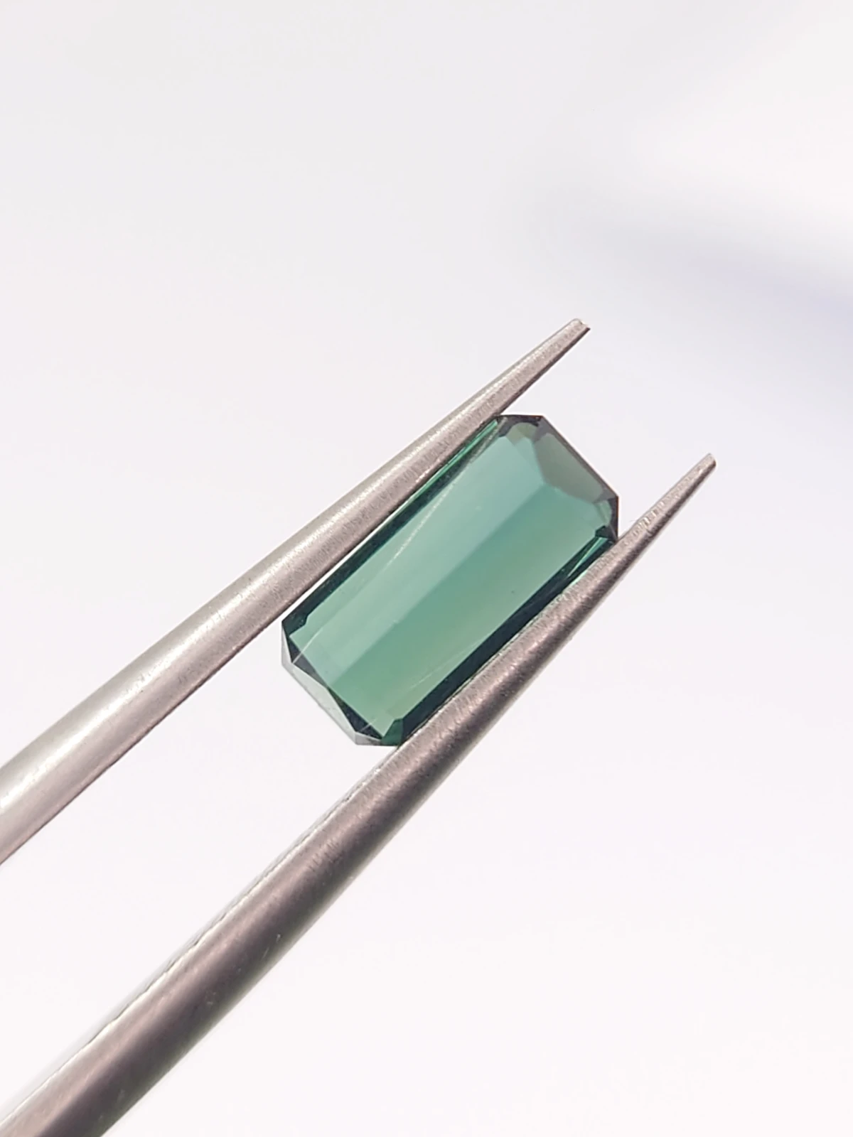 0.76ct Natural Teal Tourmaline Emerald Cut Loose Gemstone From Afghanistan