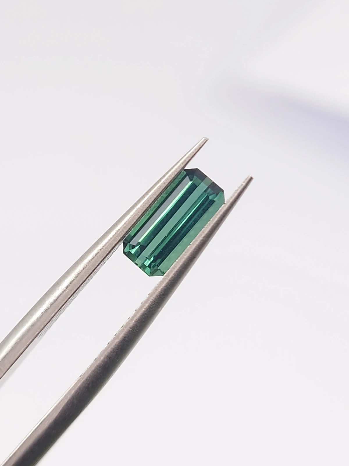 0.76ct Natural Teal Tourmaline Emerald Cut Loose Gemstone From Afghanistan