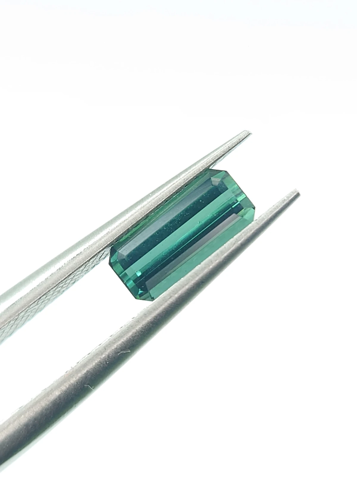 0.76ct Natural Teal Tourmaline Emerald Cut Loose Gemstone From Afghanistan