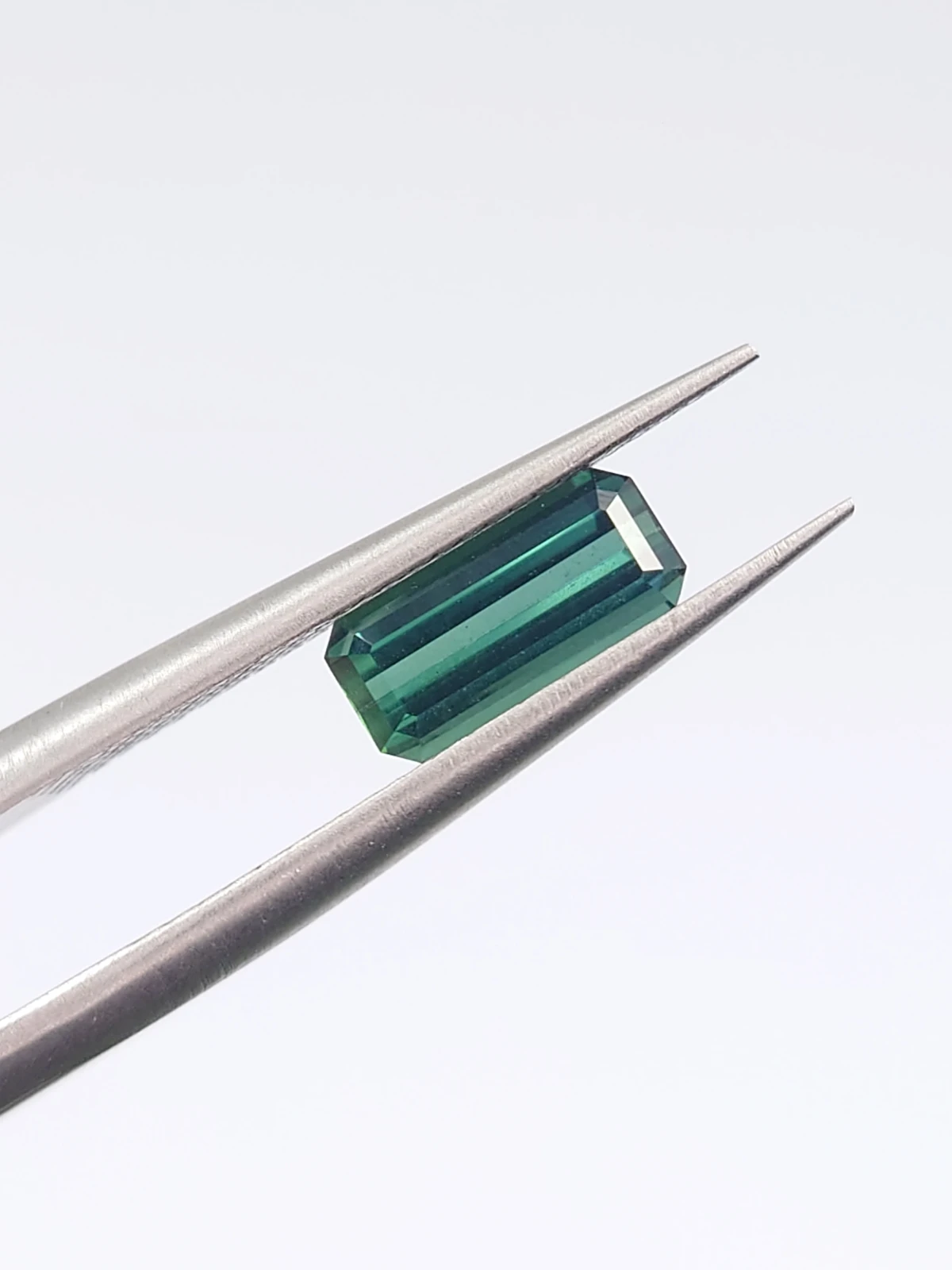 0.76ct Natural Teal Tourmaline Emerald Cut Loose Gemstone From Afghanistan