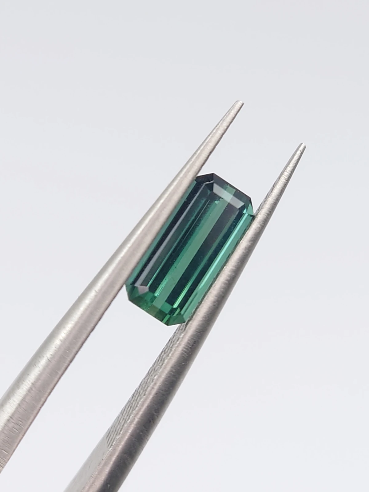 0.76ct Natural Teal Tourmaline Emerald Cut Loose Gemstone From Afghanistan