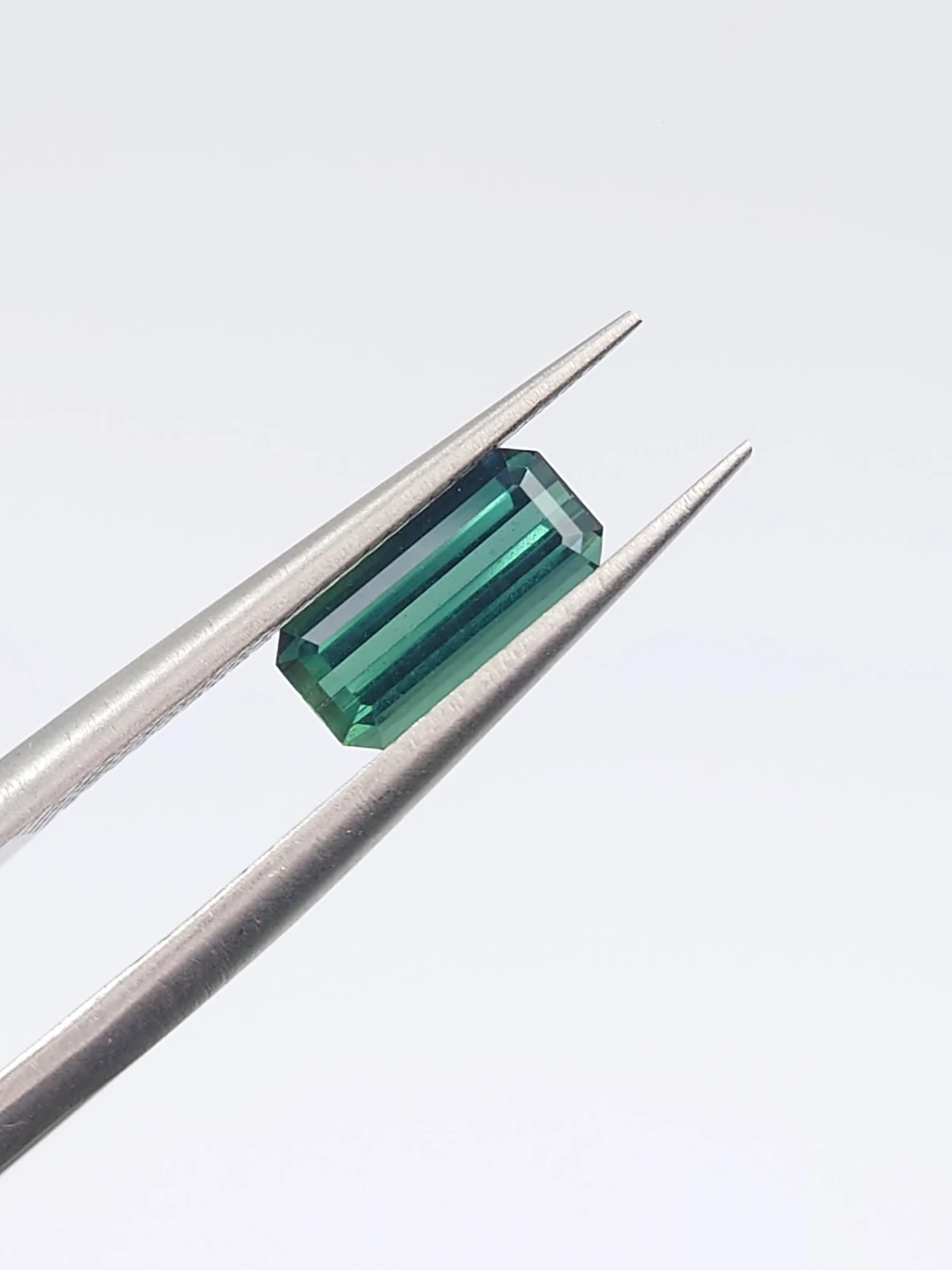 0.76ct Natural Teal Tourmaline Emerald Cut Loose Gemstone From Afghanistan