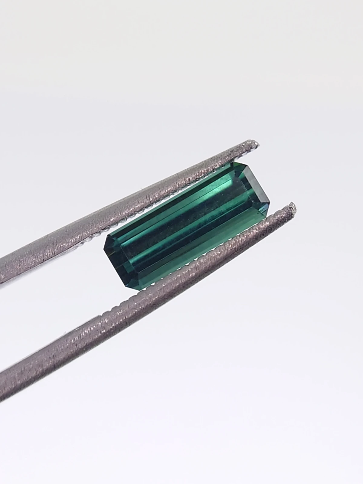 1.30ct Natural Teal Tourmaline Step Cut Loose Gemstone From Afghanistan
