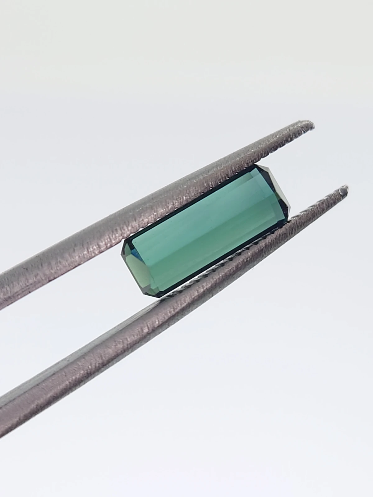 1.30ct Natural Teal Tourmaline Step Cut Loose Gemstone From Afghanistan