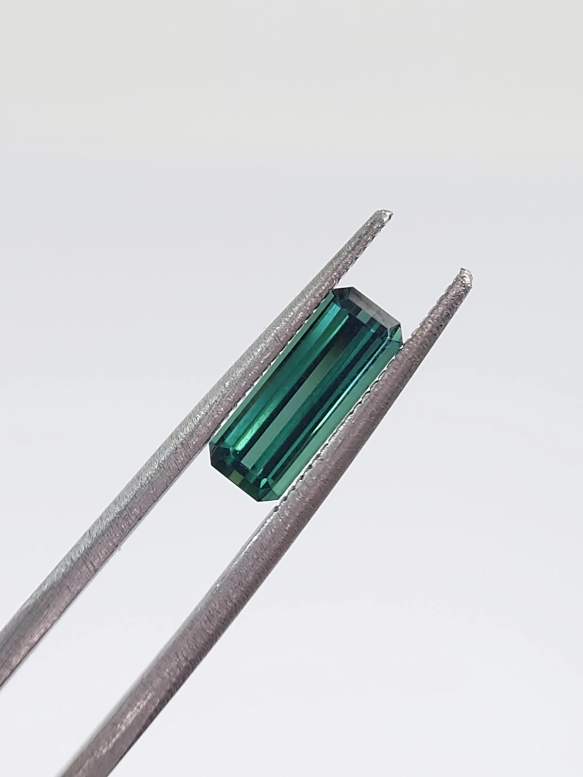 1.30ct Natural Teal Tourmaline Step Cut Loose Gemstone From Afghanistan