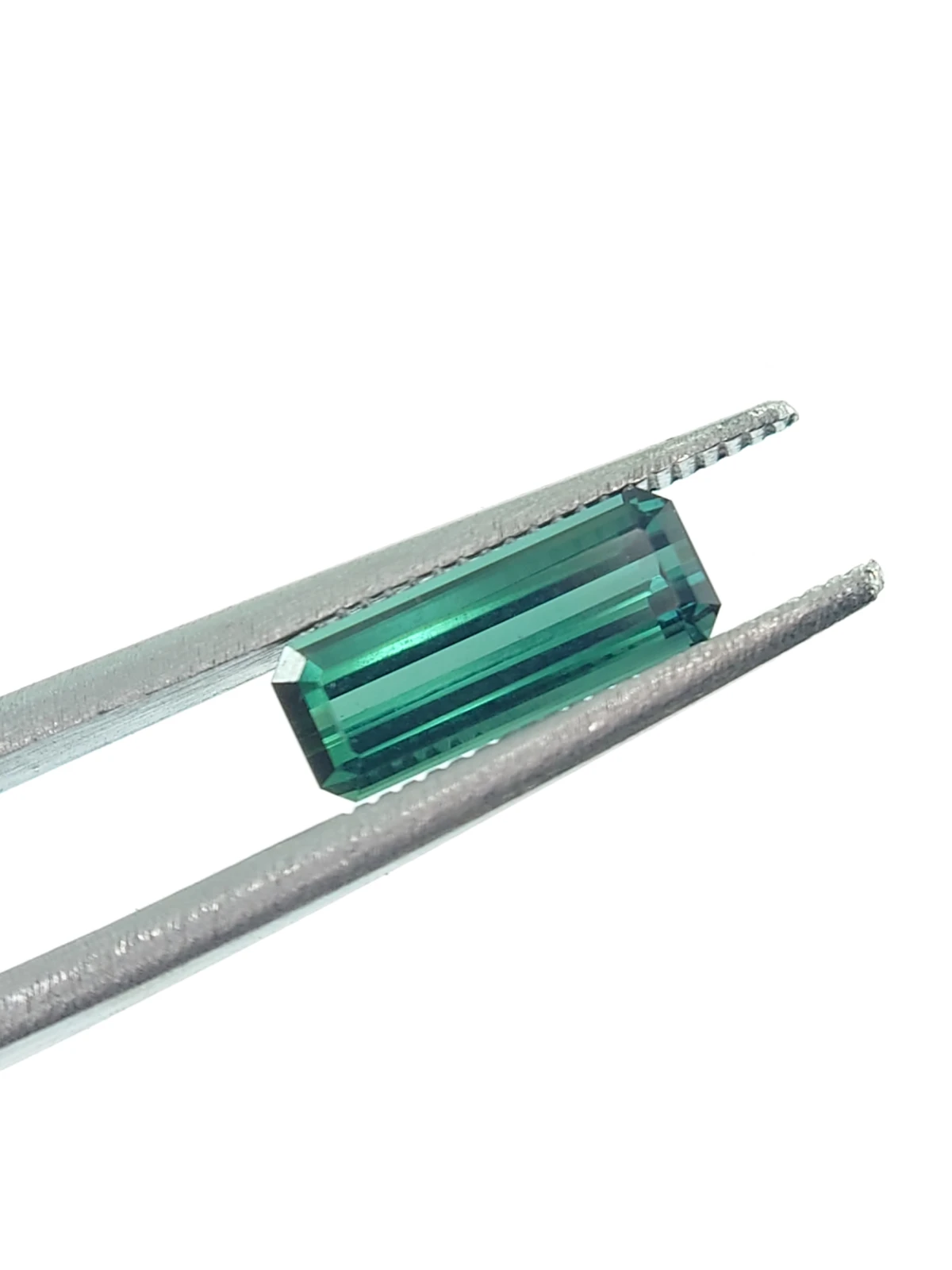 1.30ct Natural Teal Tourmaline Step Cut Loose Gemstone From Afghanistan