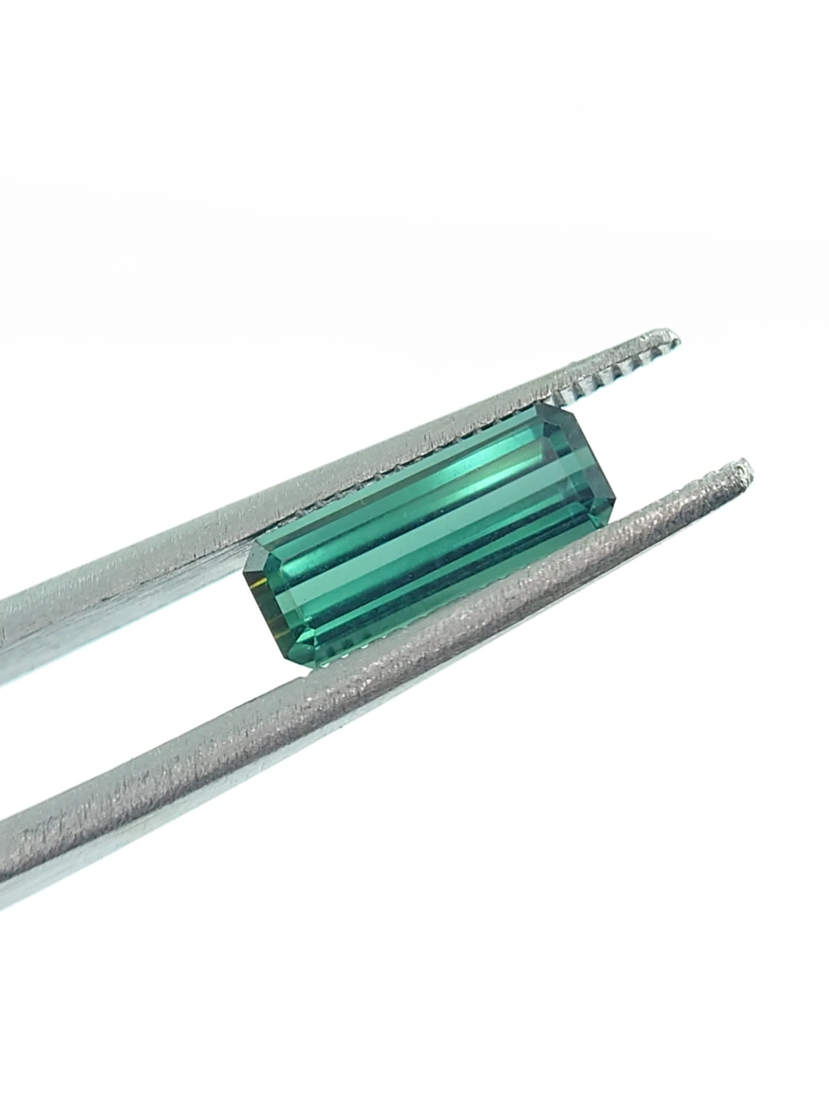1.30ct Natural Teal Tourmaline Step Cut Loose Gemstone From Afghanistan