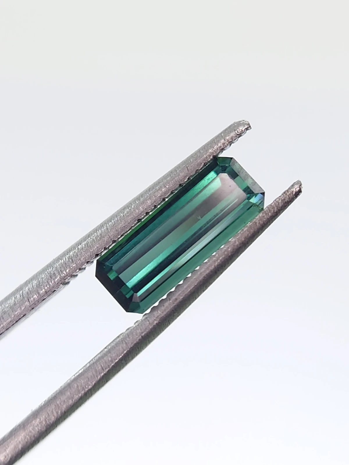 1.30ct Natural Teal Tourmaline Step Cut Loose Gemstone From Afghanistan