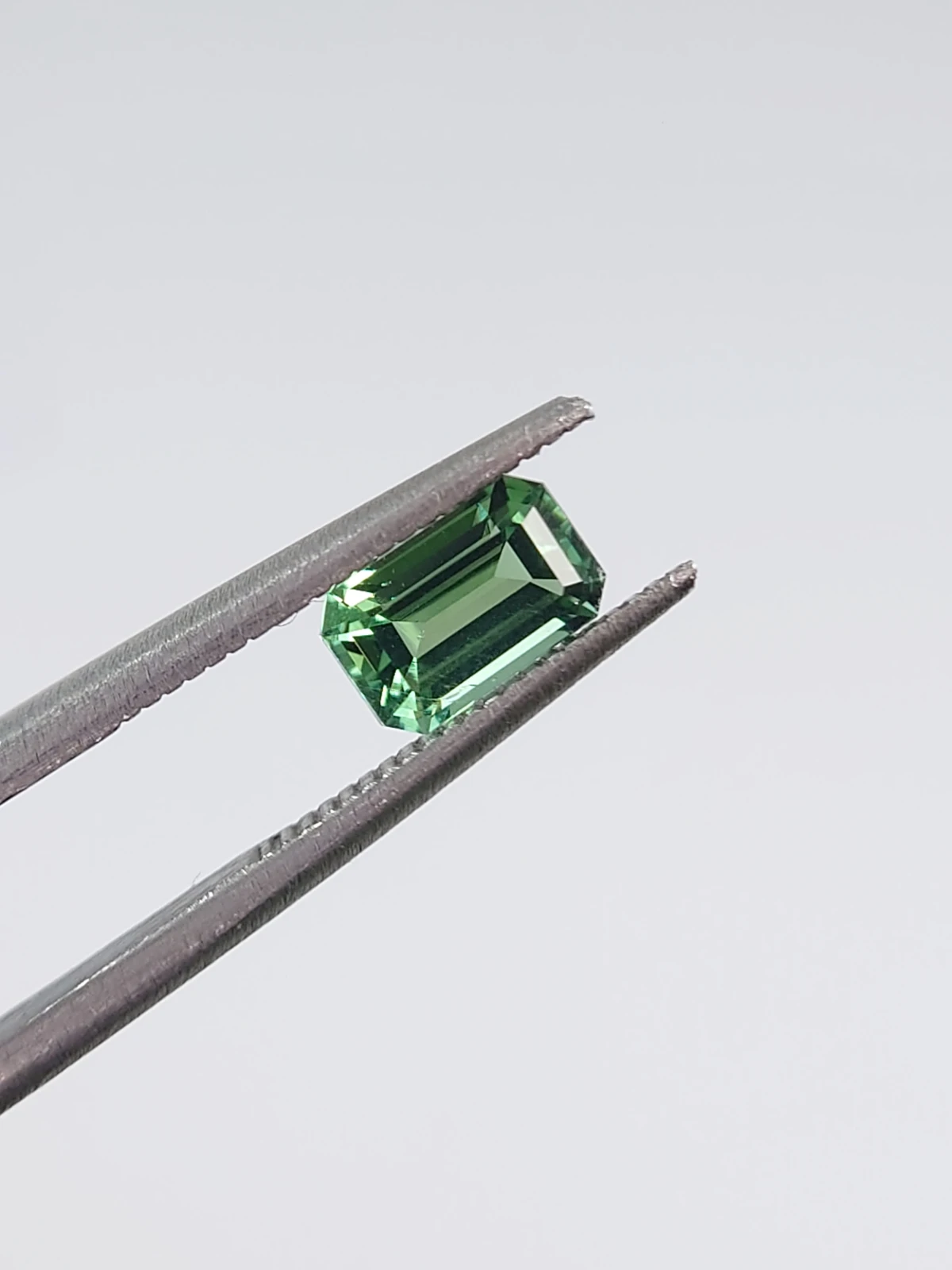 0.74ct Natural Green Tourmaline Ascher Cut Loose Gemstone From Afghanistan