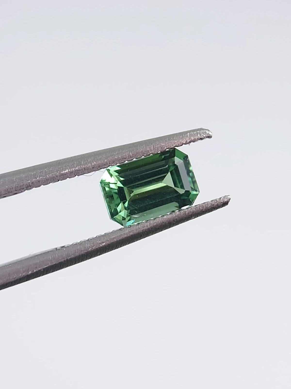 0.74ct Natural Green Tourmaline Ascher Cut Loose Gemstone From Afghanistan