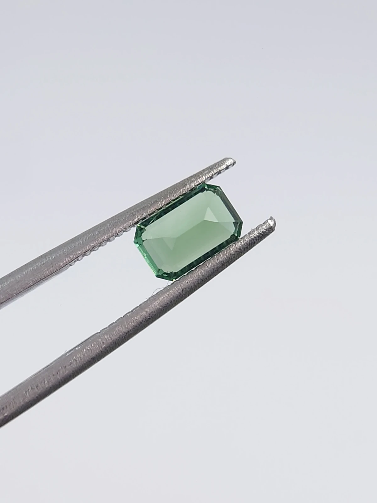 0.74ct Natural Green Tourmaline Ascher Cut Loose Gemstone From Afghanistan