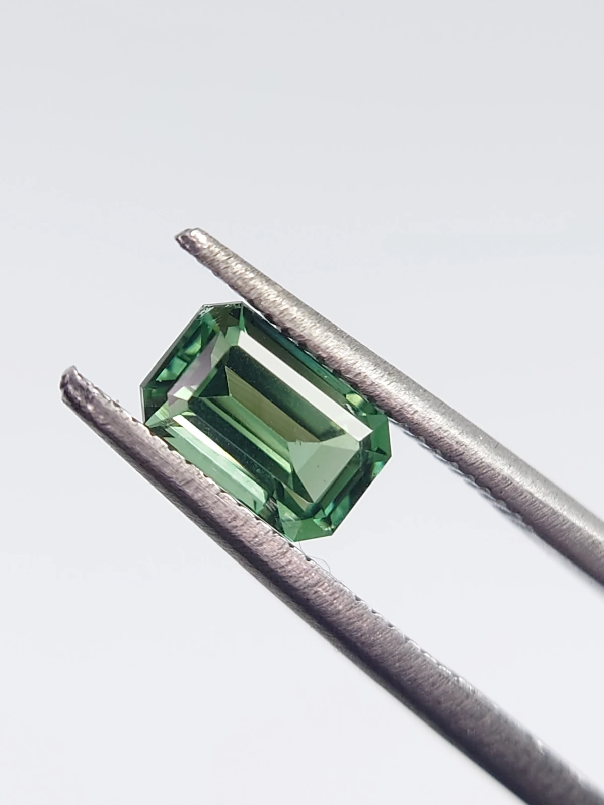 0.74ct Natural Green Tourmaline Ascher Cut Loose Gemstone From Afghanistan