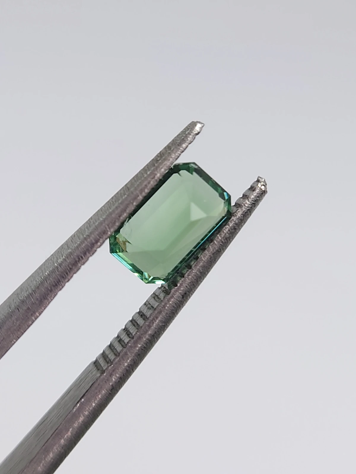 0.74ct Natural Green Tourmaline Ascher Cut Loose Gemstone From Afghanistan