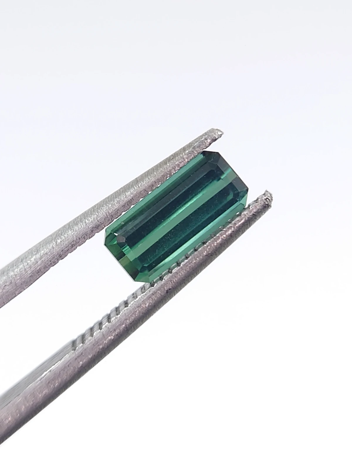 0.88ct Natural Dark Green Octagon Step Cut Loose Gemstone From Afghanistan