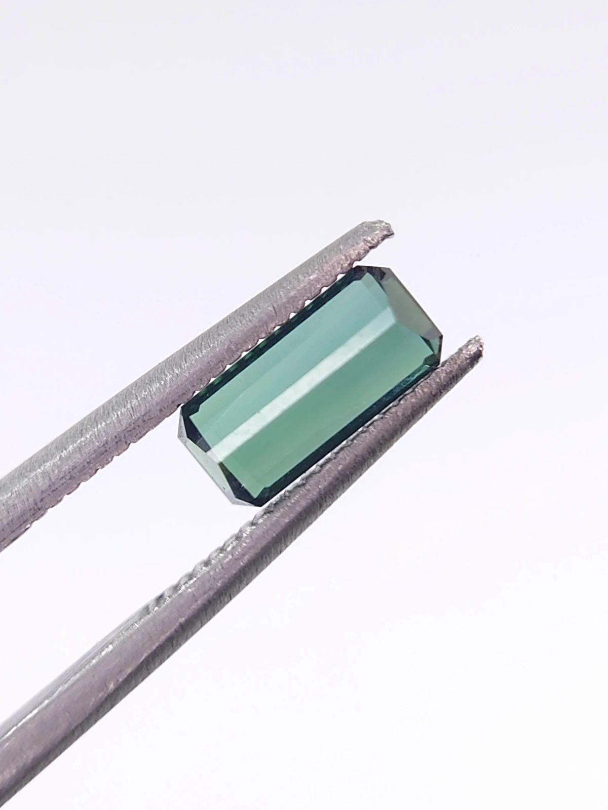 0.88ct Natural Dark Green Octagon Step Cut Loose Gemstone From Afghanistan