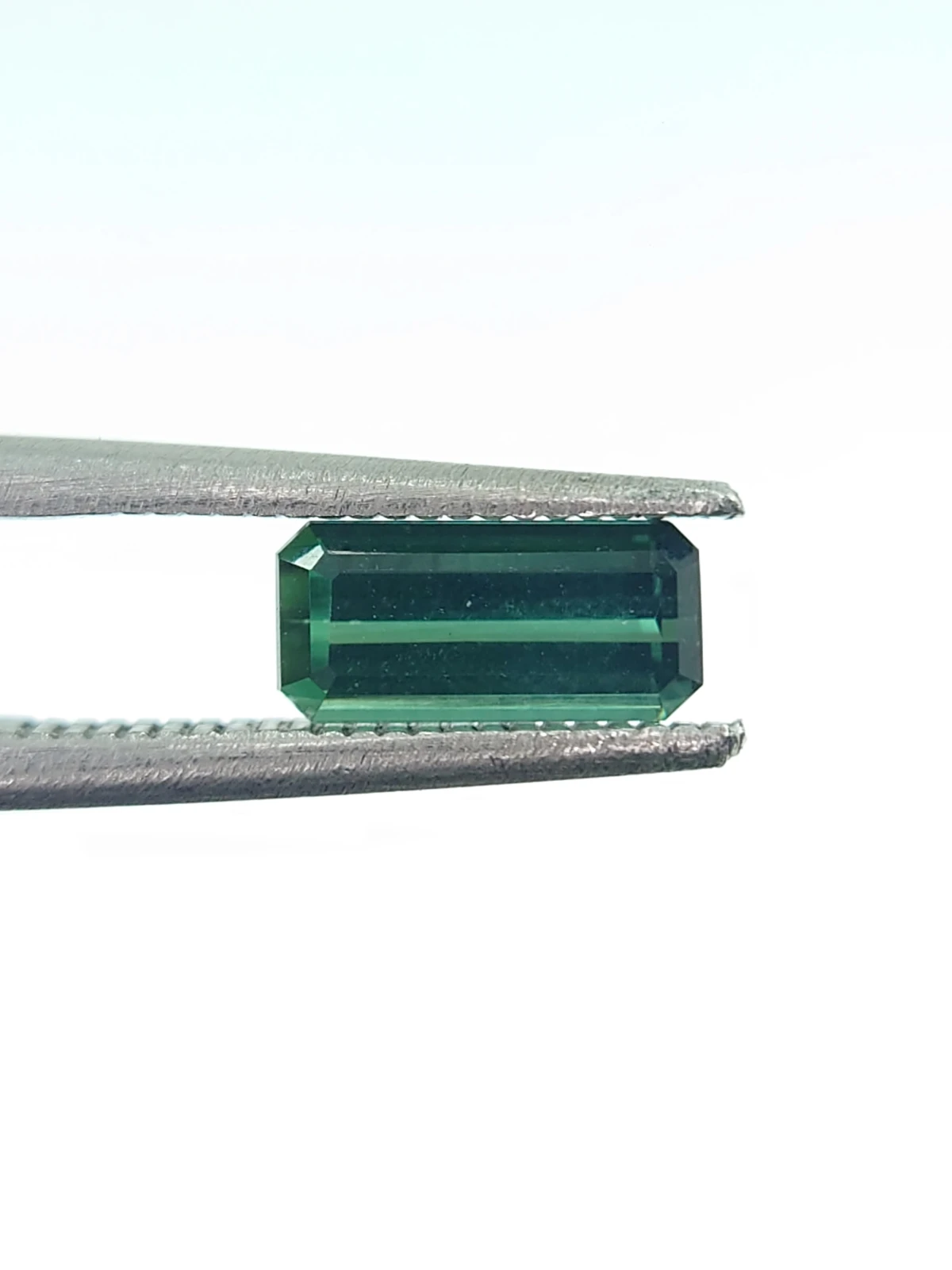 0.88ct Natural Dark Green Octagon Step Cut Loose Gemstone From Afghanistan