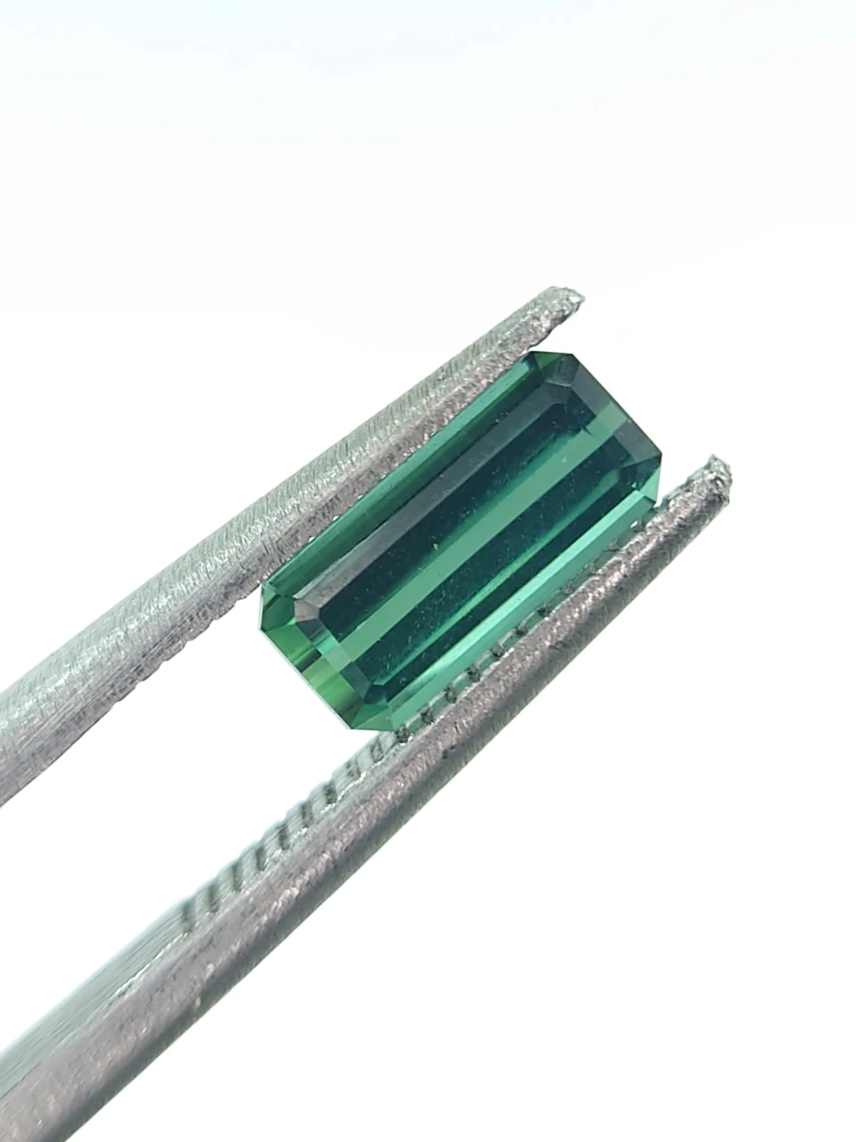 0.88ct Natural Dark Green Octagon Step Cut Loose Gemstone From Afghanistan