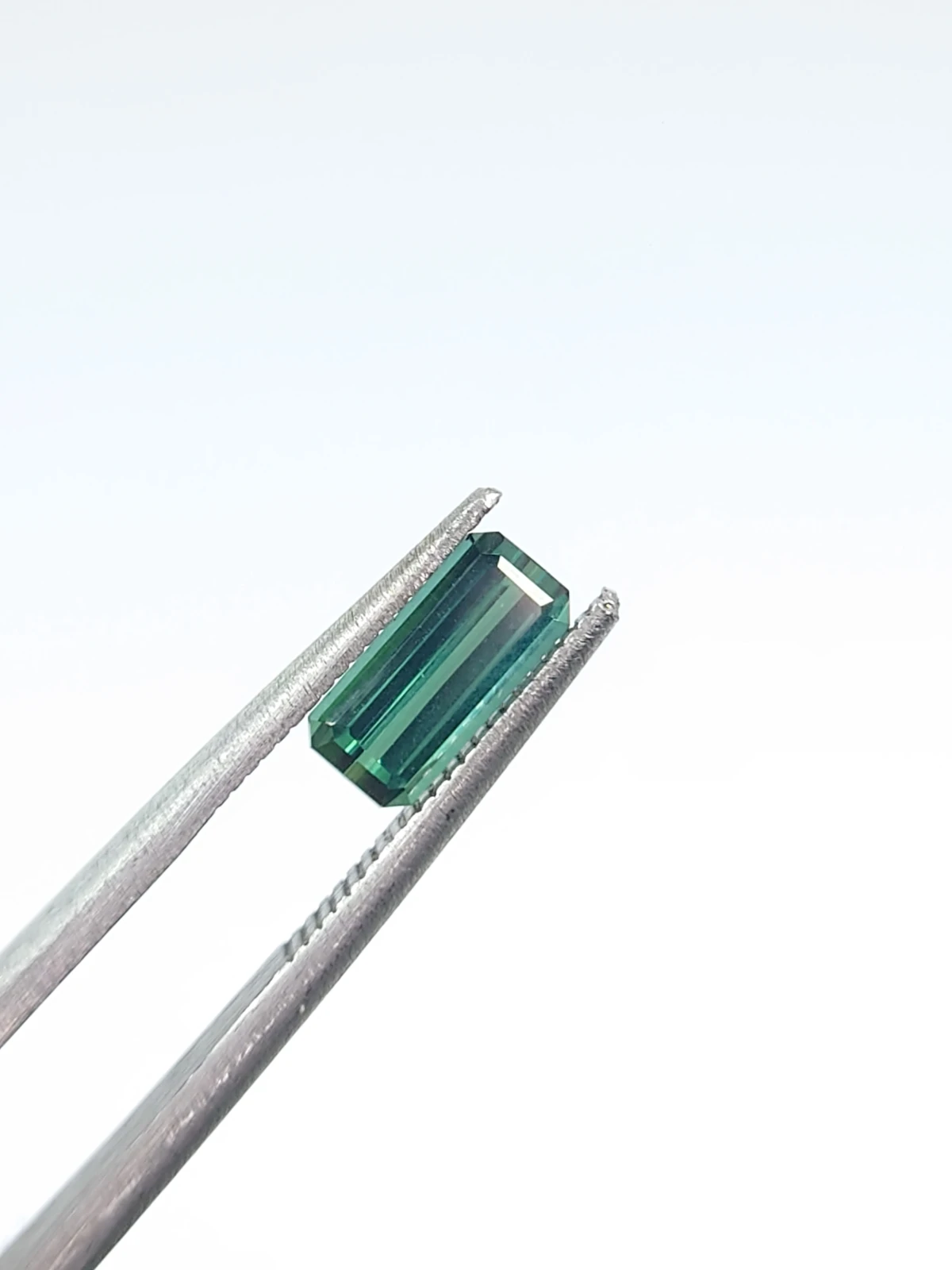 0.88ct Natural Dark Green Octagon Step Cut Loose Gemstone From Afghanistan