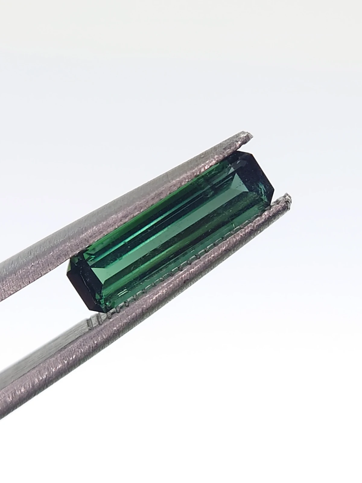 1.24ct Natural Teal Tourmaline Octagon Step Cut Loose Gemstone From Afghanistan