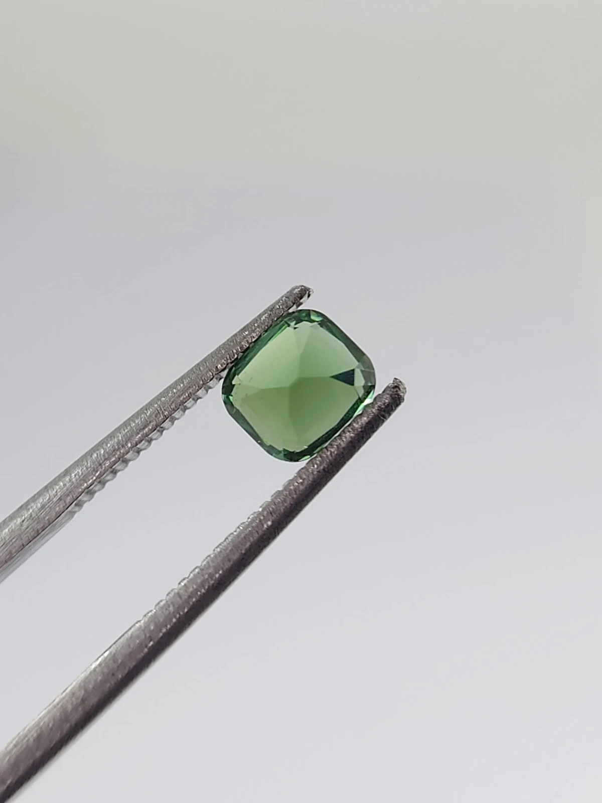 0.72ct Natural Green Tourmaline Cushion Cut Loose Gemstone From Afghanistan