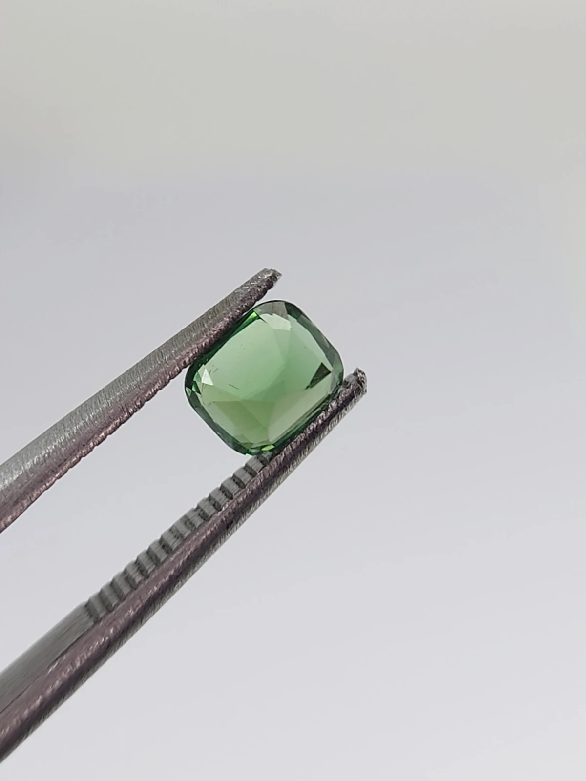 0.72ct Natural Green Tourmaline Cushion Cut Loose Gemstone From Afghanistan