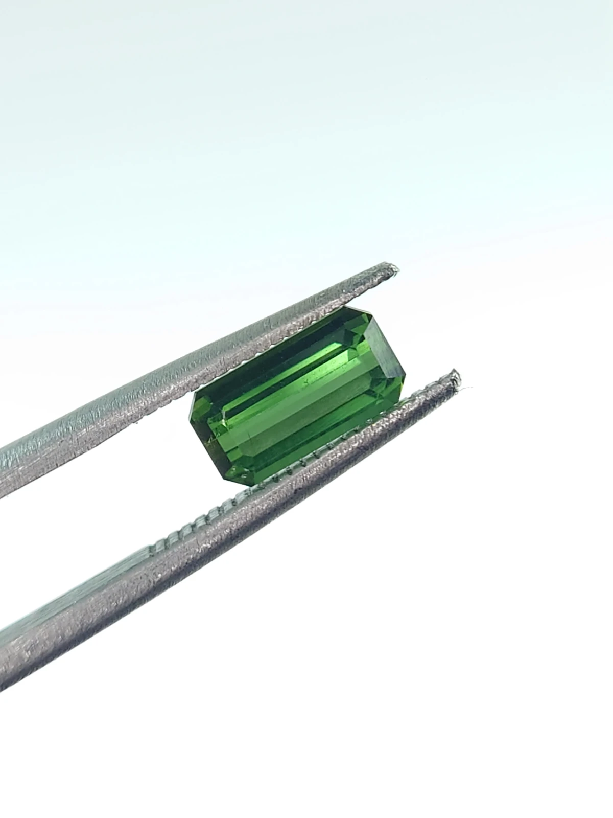 1ct Natural Lagoon Tourmaline Emerald Cut Loose Gemstone From Afghanistan