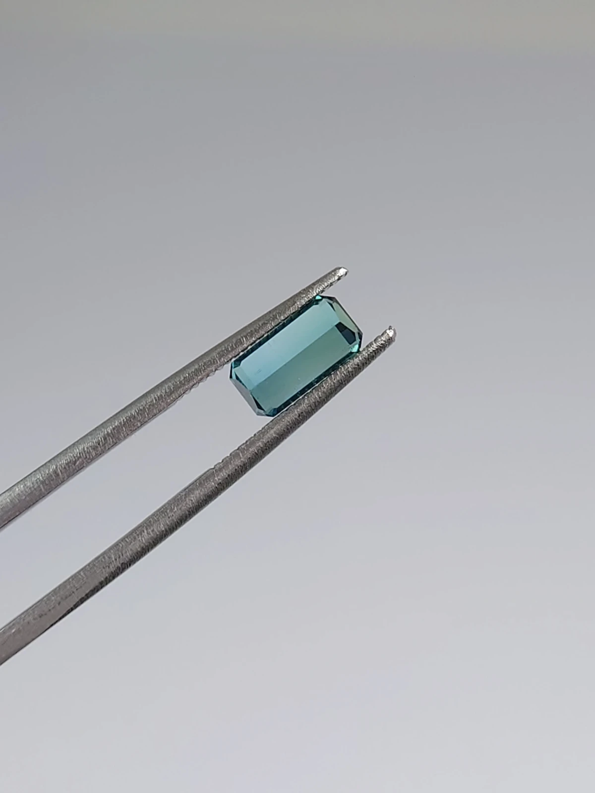 0.77ct Natural Pastel Cayan Tourmaline Emerald Cut Loose Gemstone From Afghanistan