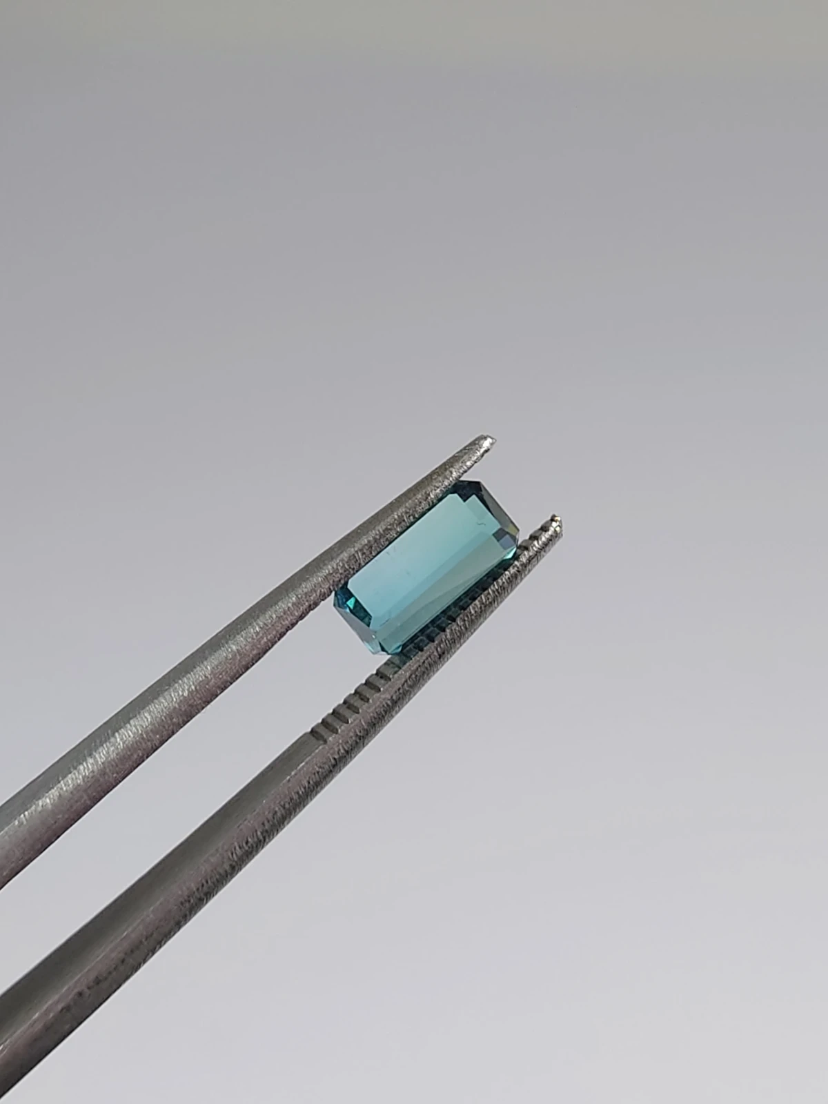 0.77ct Natural Pastel Cayan Tourmaline Emerald Cut Loose Gemstone From Afghanistan