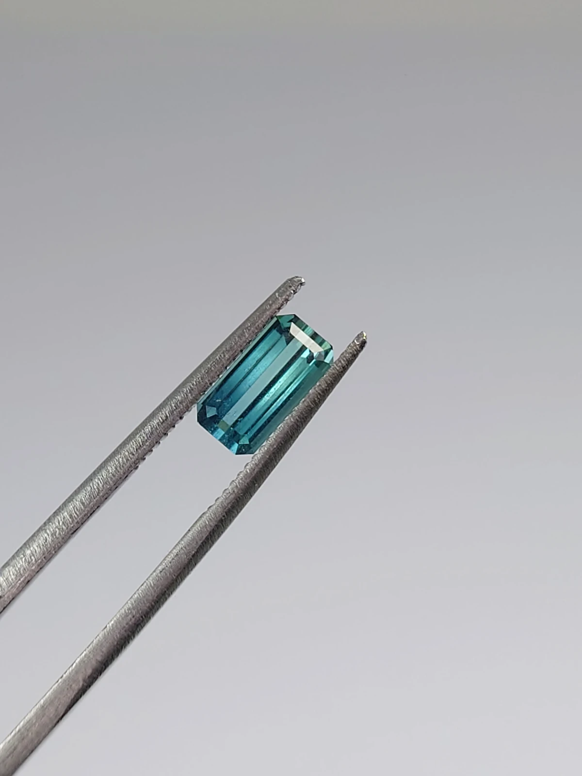 0.77ct Natural Pastel Cayan Tourmaline Emerald Cut Loose Gemstone From Afghanistan