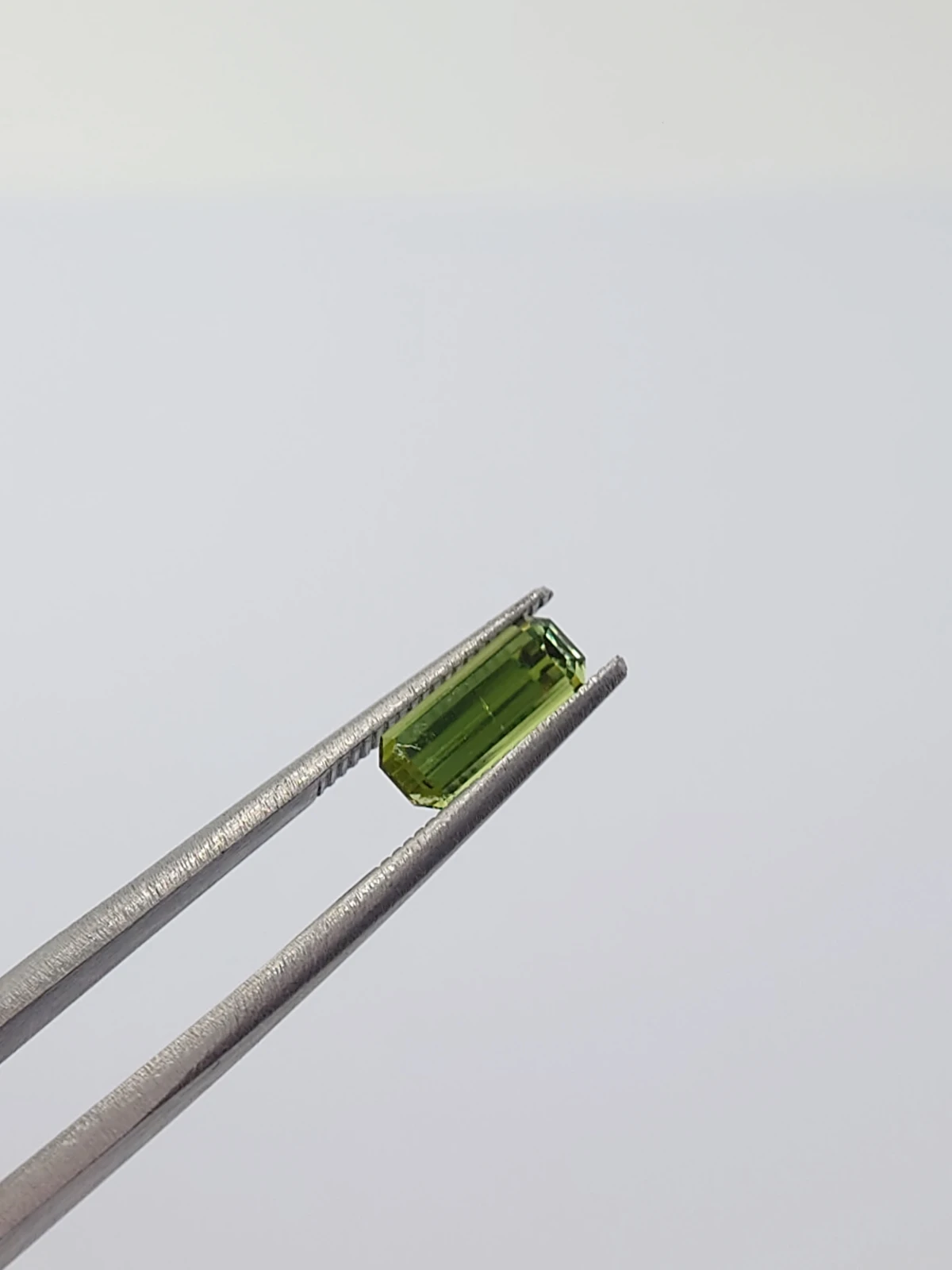 0.92ct Natural Tourmaline Grey Yellow Green Octagon Step Cut Loose gemstone From Afghanistan