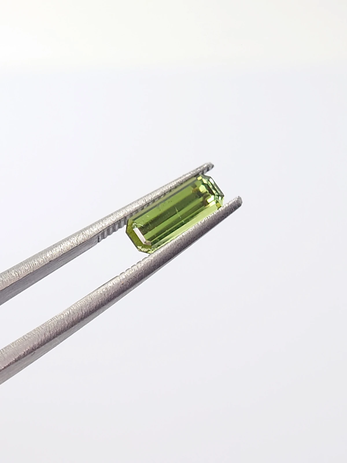 0.92ct Natural Tourmaline Grey Yellow Green Octagon Step Cut Loose gemstone From Afghanistan