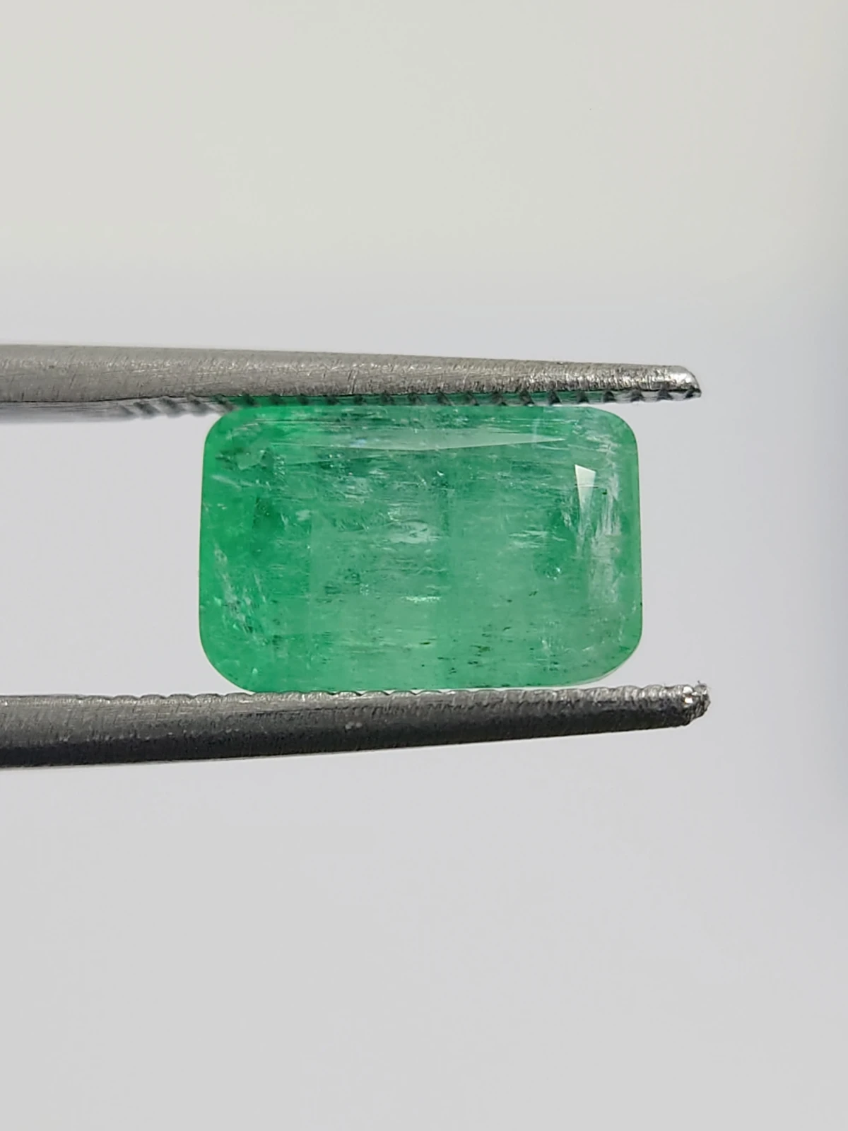 2.5ct Natural Emerald Octagon Cut Loose Gemstone From Panjshir Afghanistan