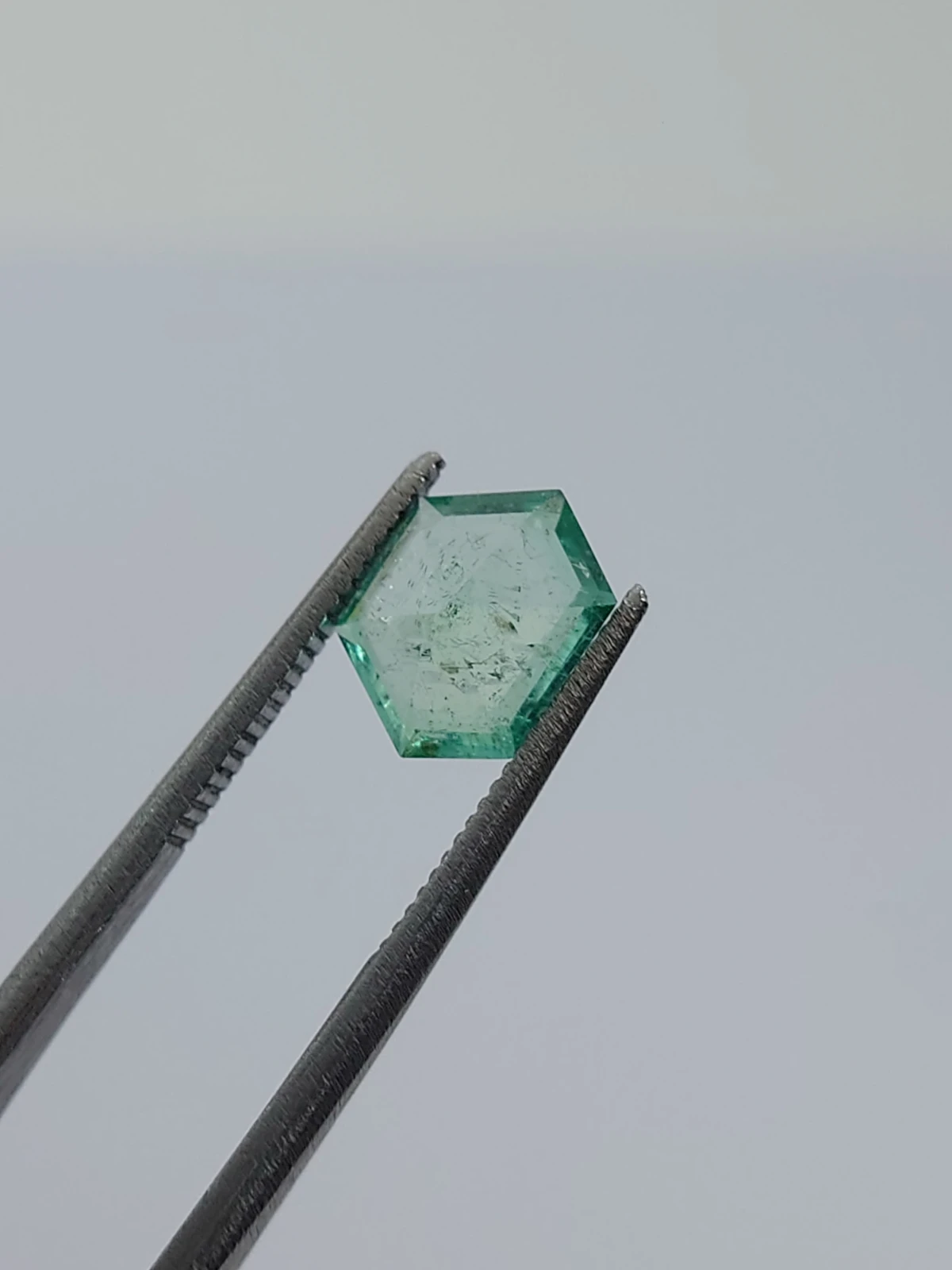 1.28ct Natural Emerald Fancy Hexagon cut From Panjshir Afghanistan