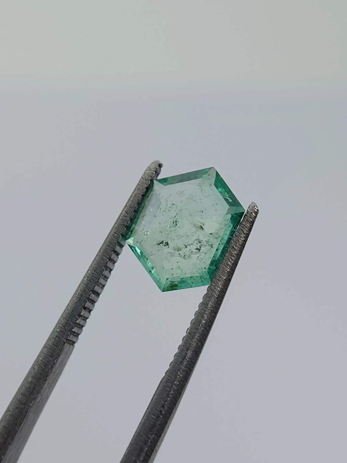 1.28ct Natural Emerald Fancy Hexagon cut From Panjshir Afghanistan