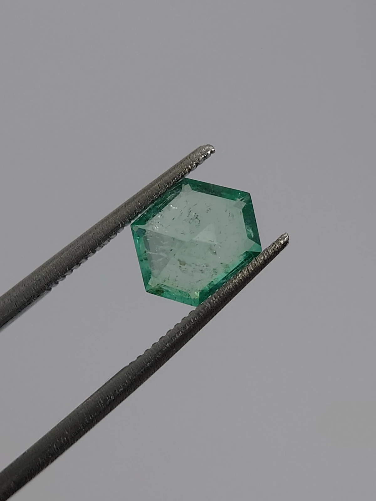 1.28ct Natural Emerald Fancy Hexagon cut From Panjshir Afghanistan
