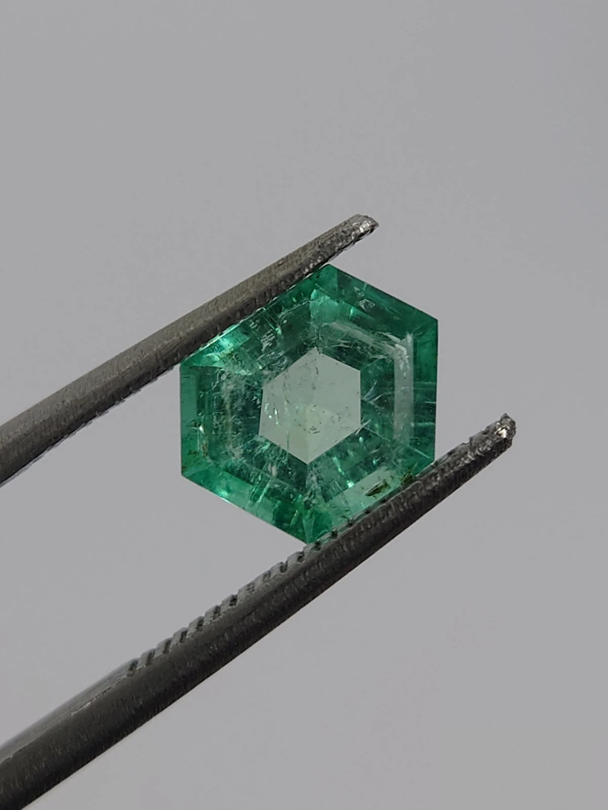 1.28ct Natural Emerald Fancy Hexagon cut From Panjshir Afghanistan