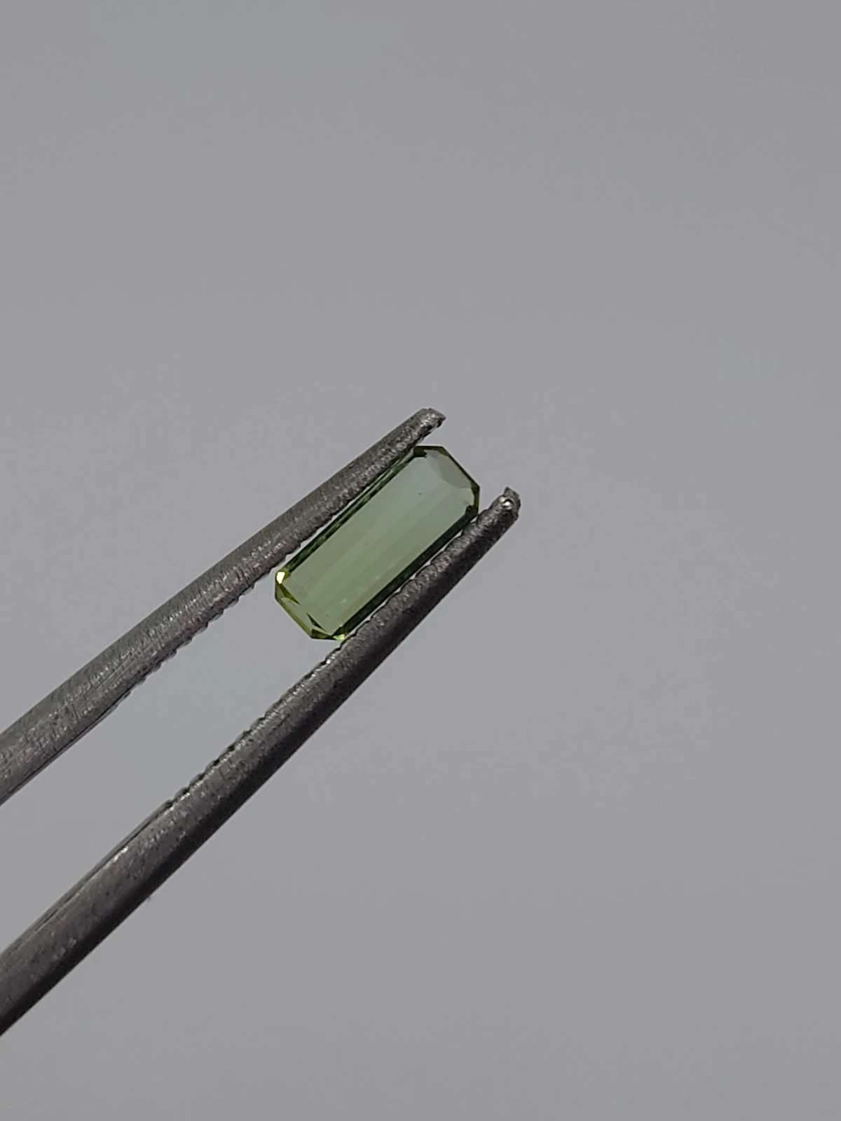 1ct Natural Green Tourmaline Emerald Cut Loose Gemstone from Afghanistan