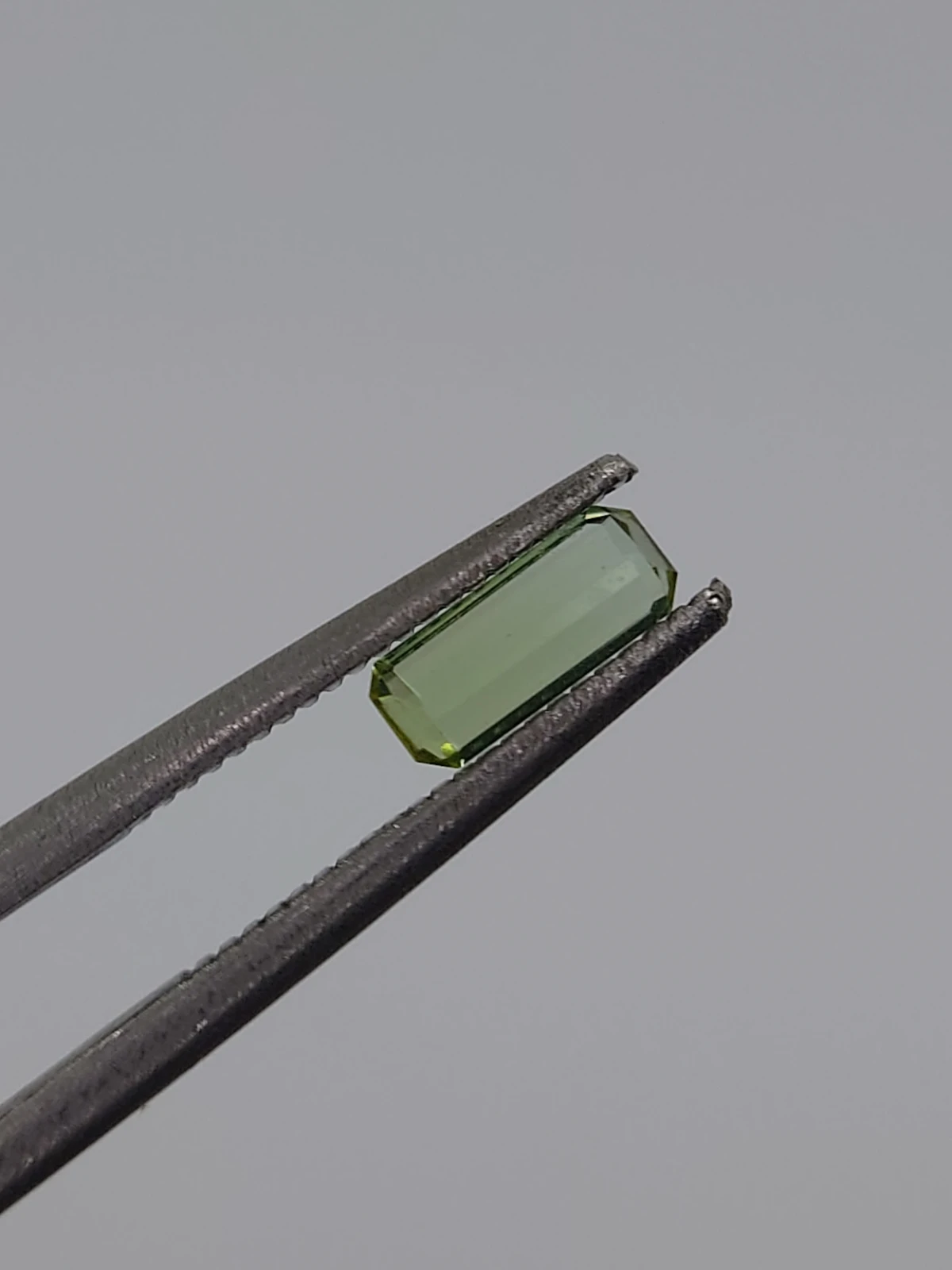 1ct Natural Green Tourmaline Emerald Cut Loose Gemstone from Afghanistan