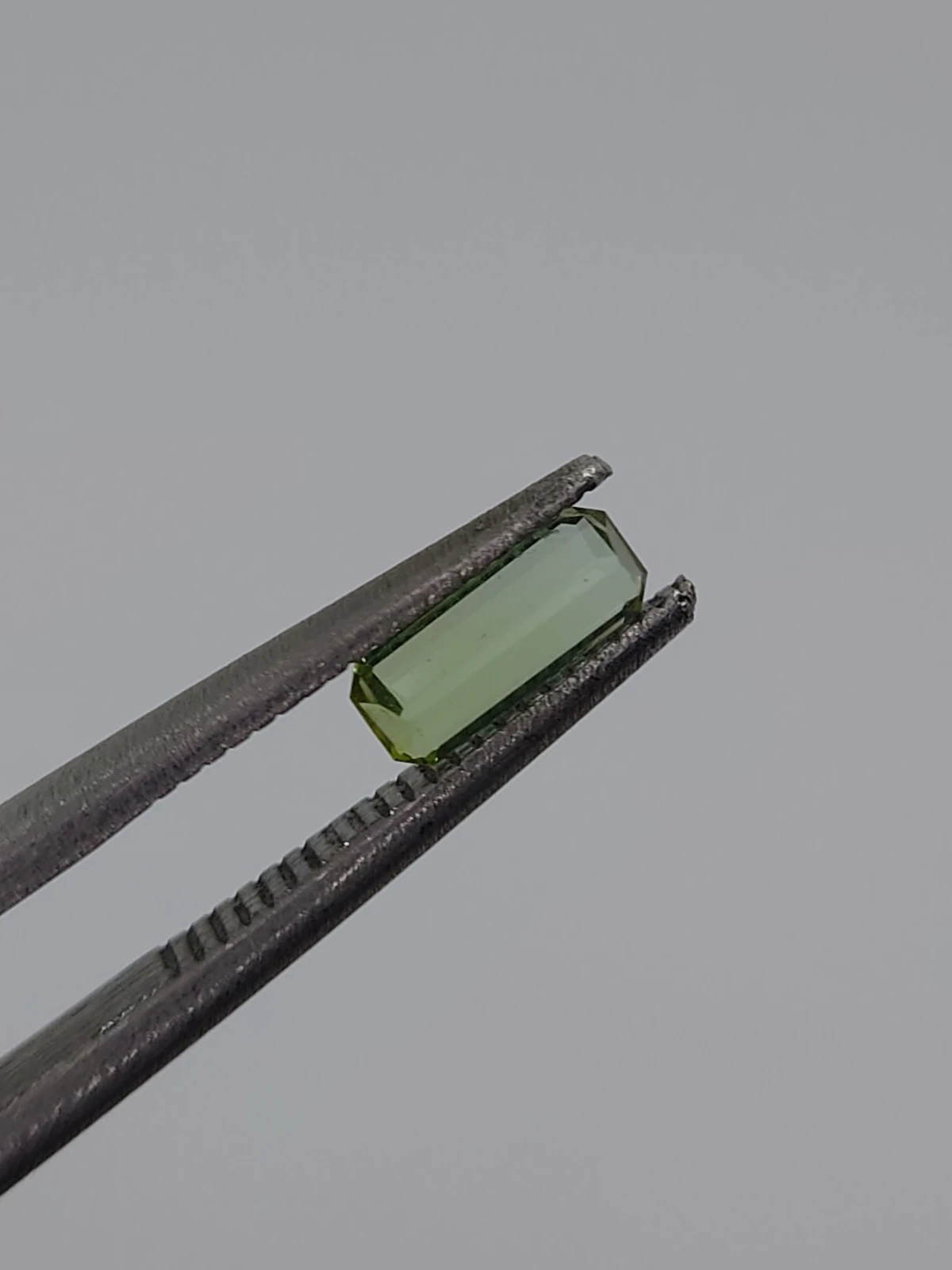 1ct Natural Green Tourmaline Emerald Cut Loose Gemstone from Afghanistan