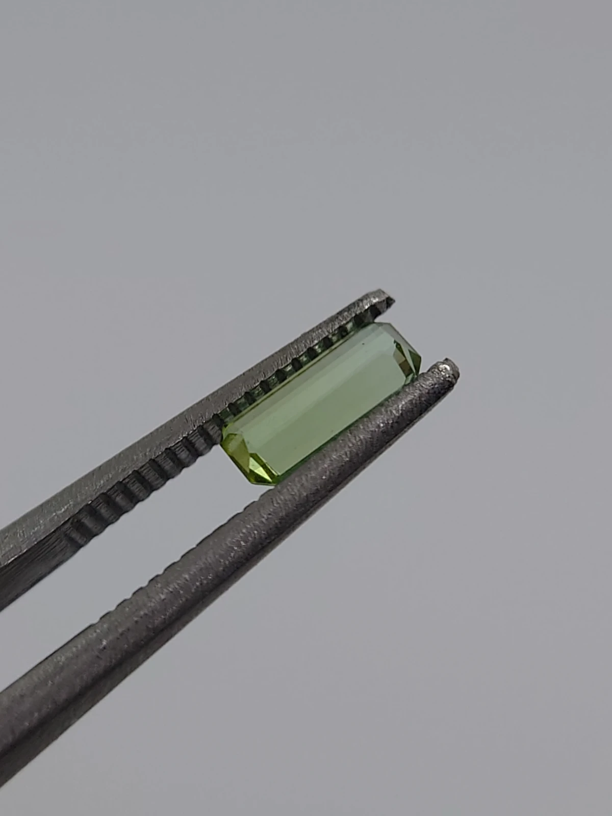 1ct Natural Green Tourmaline Emerald Cut Loose Gemstone from Afghanistan