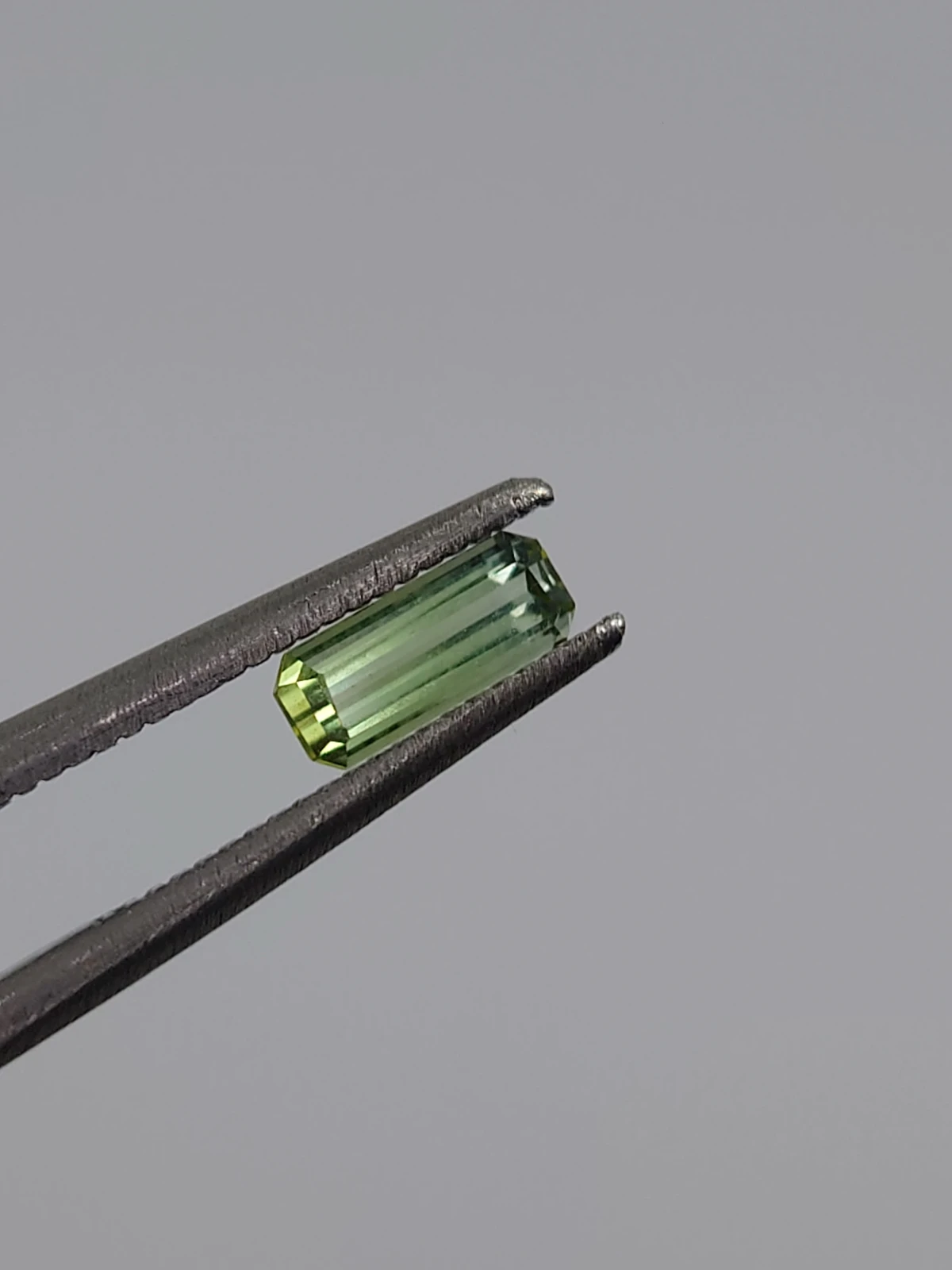 1ct Natural Green Tourmaline Emerald Cut Loose Gemstone from Afghanistan