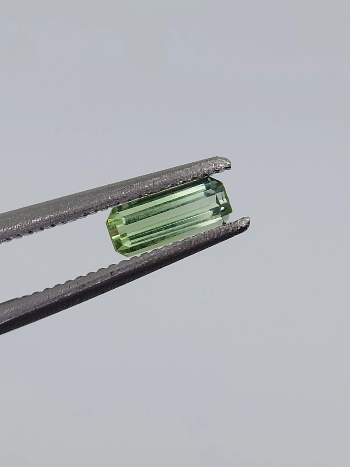 1ct Natural Green Tourmaline Emerald Cut Loose Gemstone from Afghanistan
