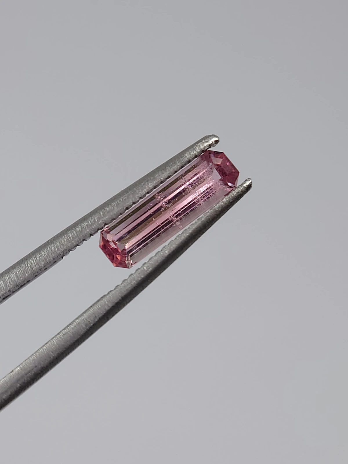 0.80ct Natural Pink Tourmaline Emerald Cut Loose Gemstone from Afghanistan