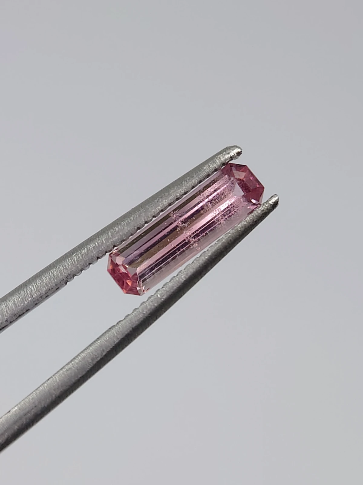 0.80ct Natural Pink Tourmaline Emerald Cut Loose Gemstone from Afghanistan